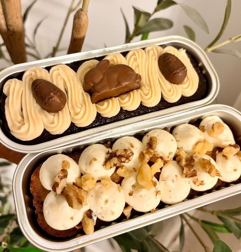 Rich chocolate pastries with ganache drizzle